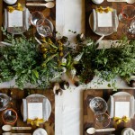 Как украсить стол цветами — пример