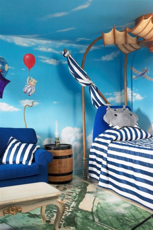 Комната, полная чудес – восхитительная спальня в морском стиле для маленького путешественника