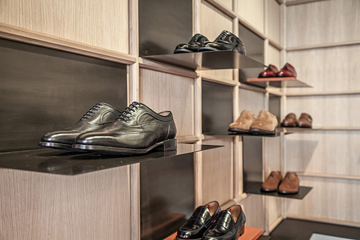 Концептуальное оформление магазина обуви для мужчин: элитный бутик glent shoes