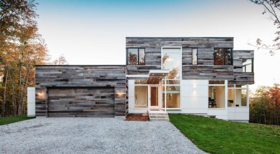 Загородный сельский дом с нотками модерна — gatineau hills residence от архитектора кристофера, канада