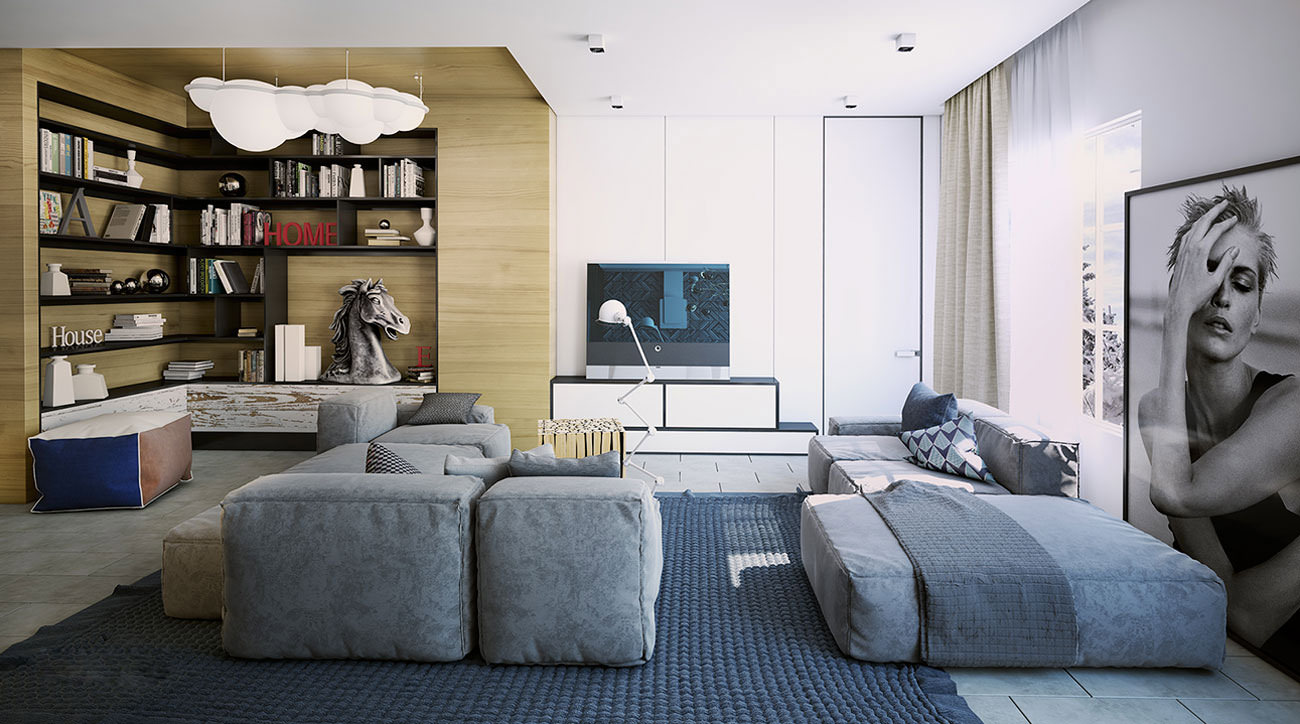 Стильный дизайн-проект четырёхкомнатной квартиры в 160 кв. м