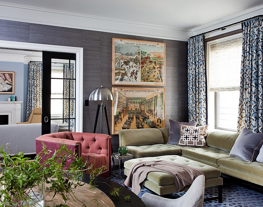 20 Великолепных гостиных комнат в стиле grasscloth: вы сможете что-то подобрать и для себя!