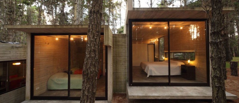 И снова мир стекла: креативная открытость лесного коттеджа от bak architects, аргентина