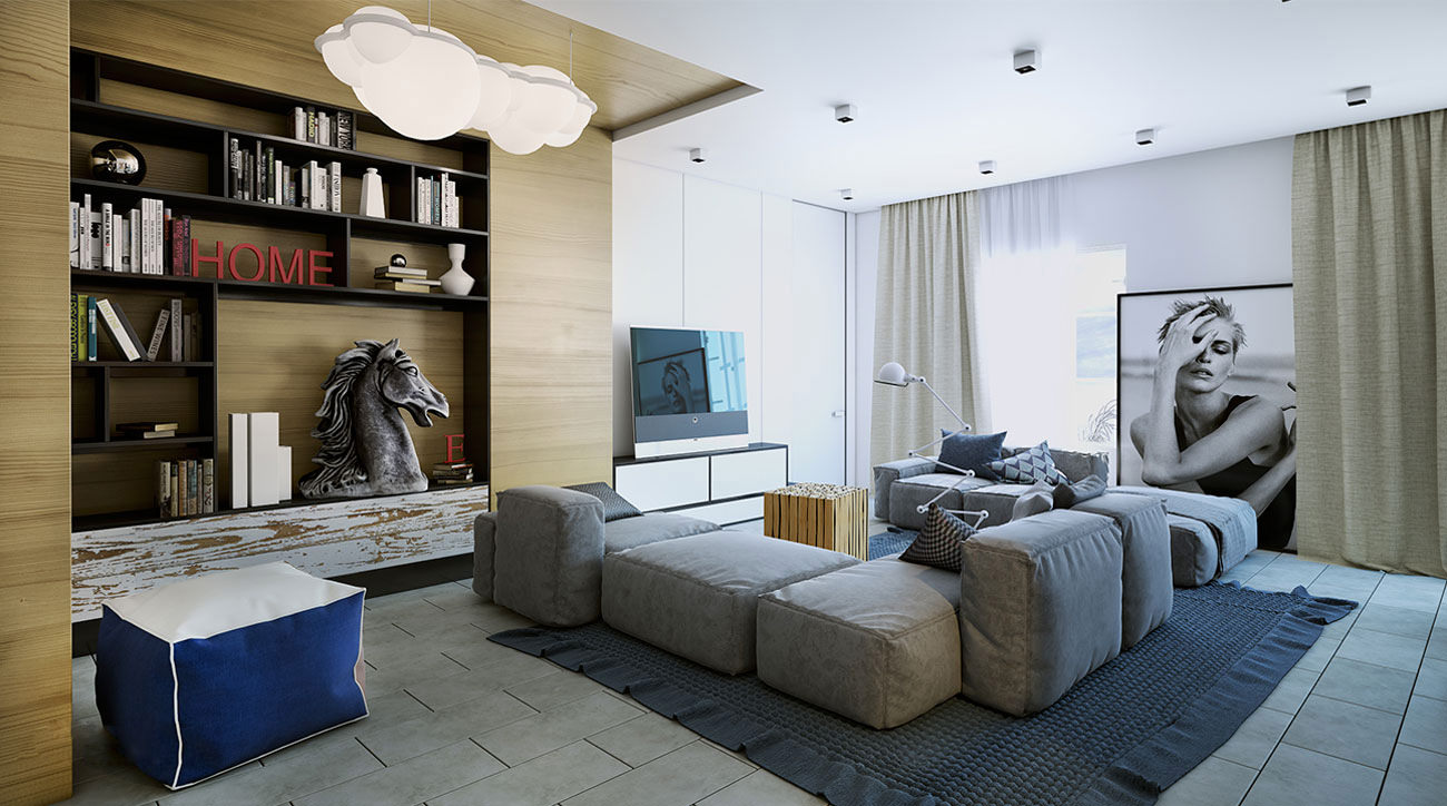 Стильный дизайн-проект четырёхкомнатной квартиры в 160 кв. м