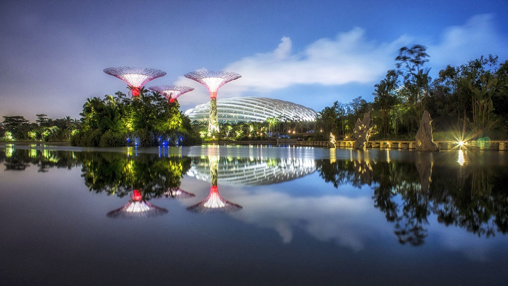 Висячие сады семирамиды в сингапуре: умопомрачительная композиция gardens by the bay