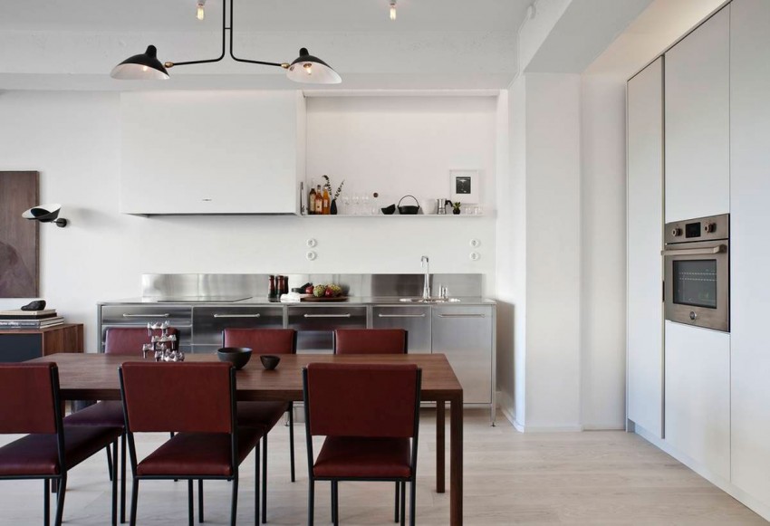 «Шоколадные» апартаменты – уютный дизайн интерьера в скандинавском стиле