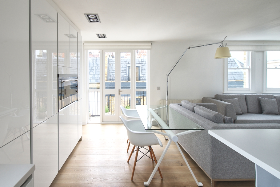 Новое видение современного красивого дома в районе фулхем, лондон