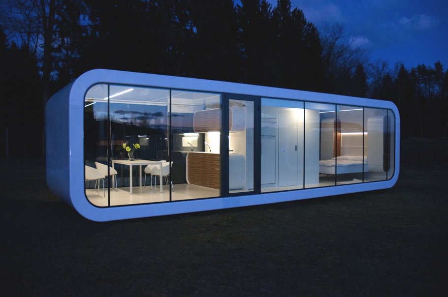 Современная концепция жизни – элегантные модульные дома-блоки от студии coodo