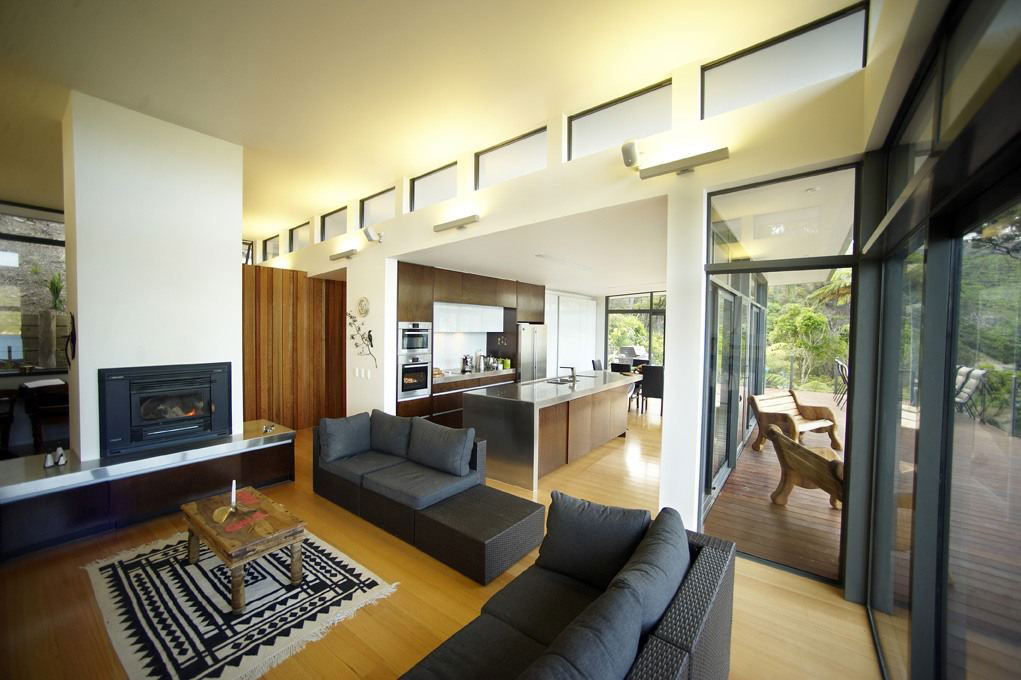 Великолепный дом от архитектурной фирмы мва – умиротворяющее спокойствие девственного леса, мальборо, новая зеландия