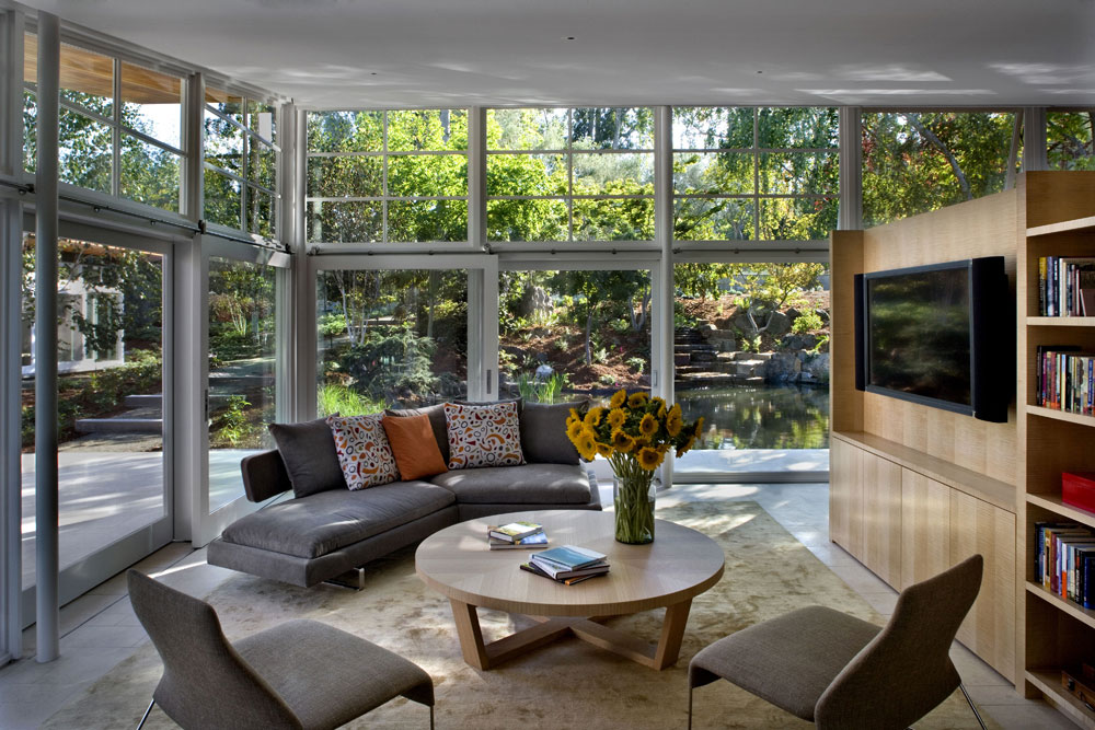 Atherton residence от turnbull griffin haesloop architects — шикарная резиденция в объятиях природы, калифорния, сша