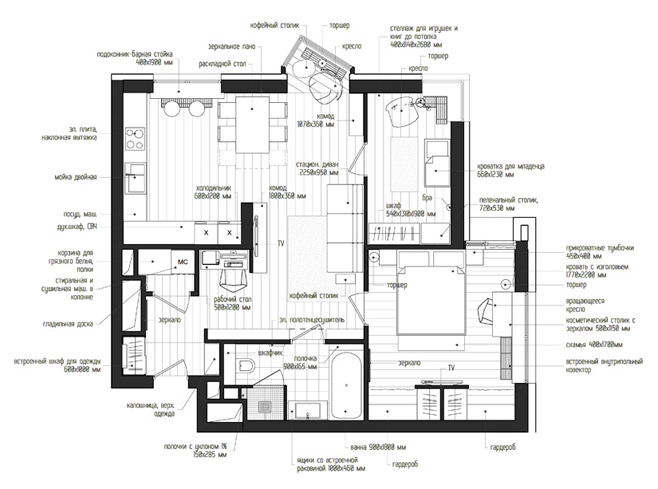 Современный подход: дизайн типовой трёхкомнатной квартиры