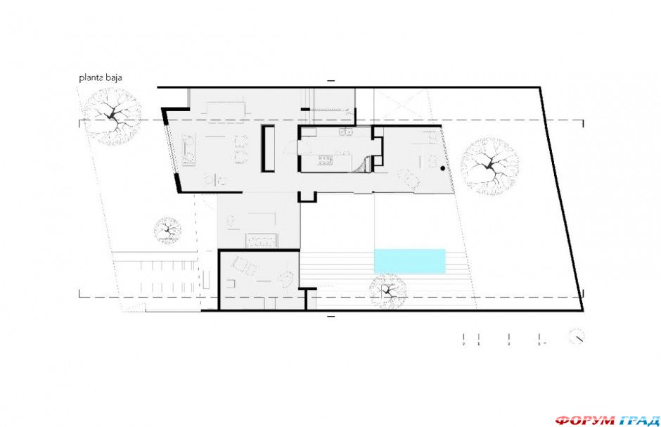 Великолепный valna house от дизайн-студии jsa architecture в санта-фе, мехико, мексика