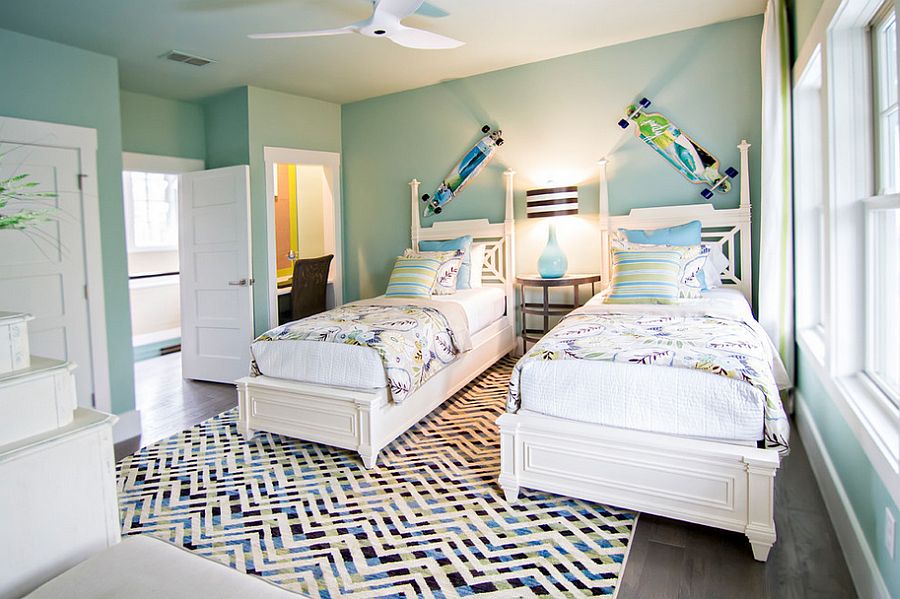 20 Потрясающих идей для интерьера детской спальни в тропическом стиле