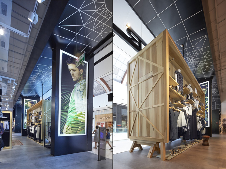 Как создать красивый дизайн магазина в высоком торговом помещении?