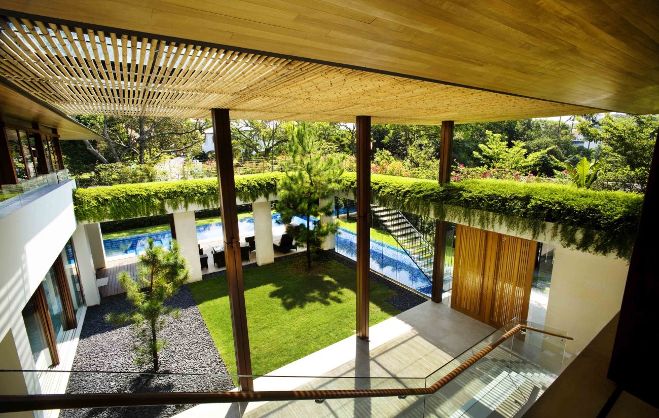 Эксклюзивный проект дома в сингапуре с потрясающим бассейном