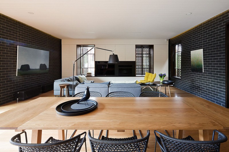 Современный замок twin peaks residence — стильный интерьер за брутальным фасадом, австралия
