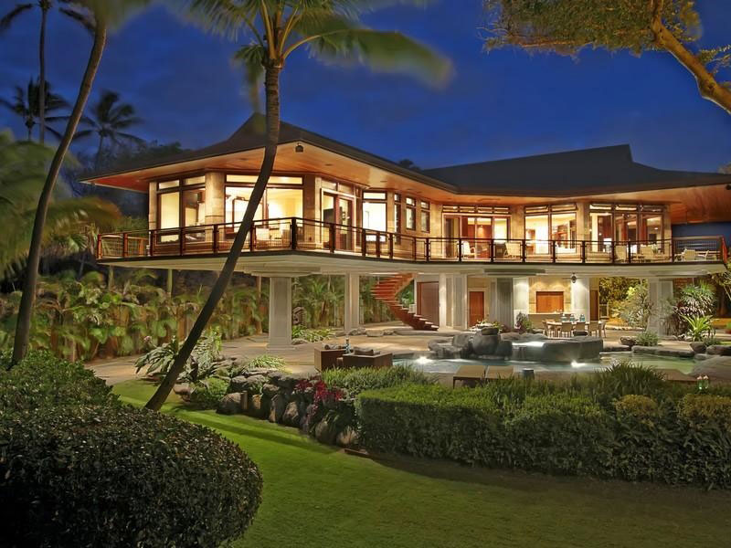 Жемчужина гавайев — эксклюзивный загородный дом в тропическом стиле на берегу океана