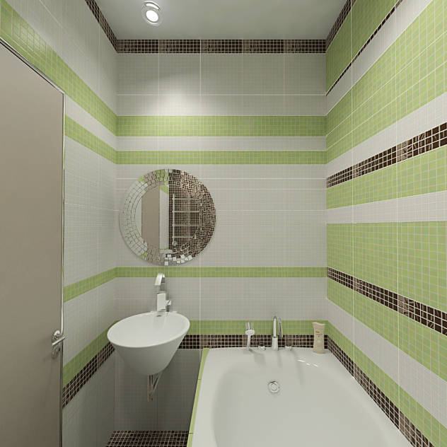 Визуальное увеличение интерьера ванной комнаты маленькой площади